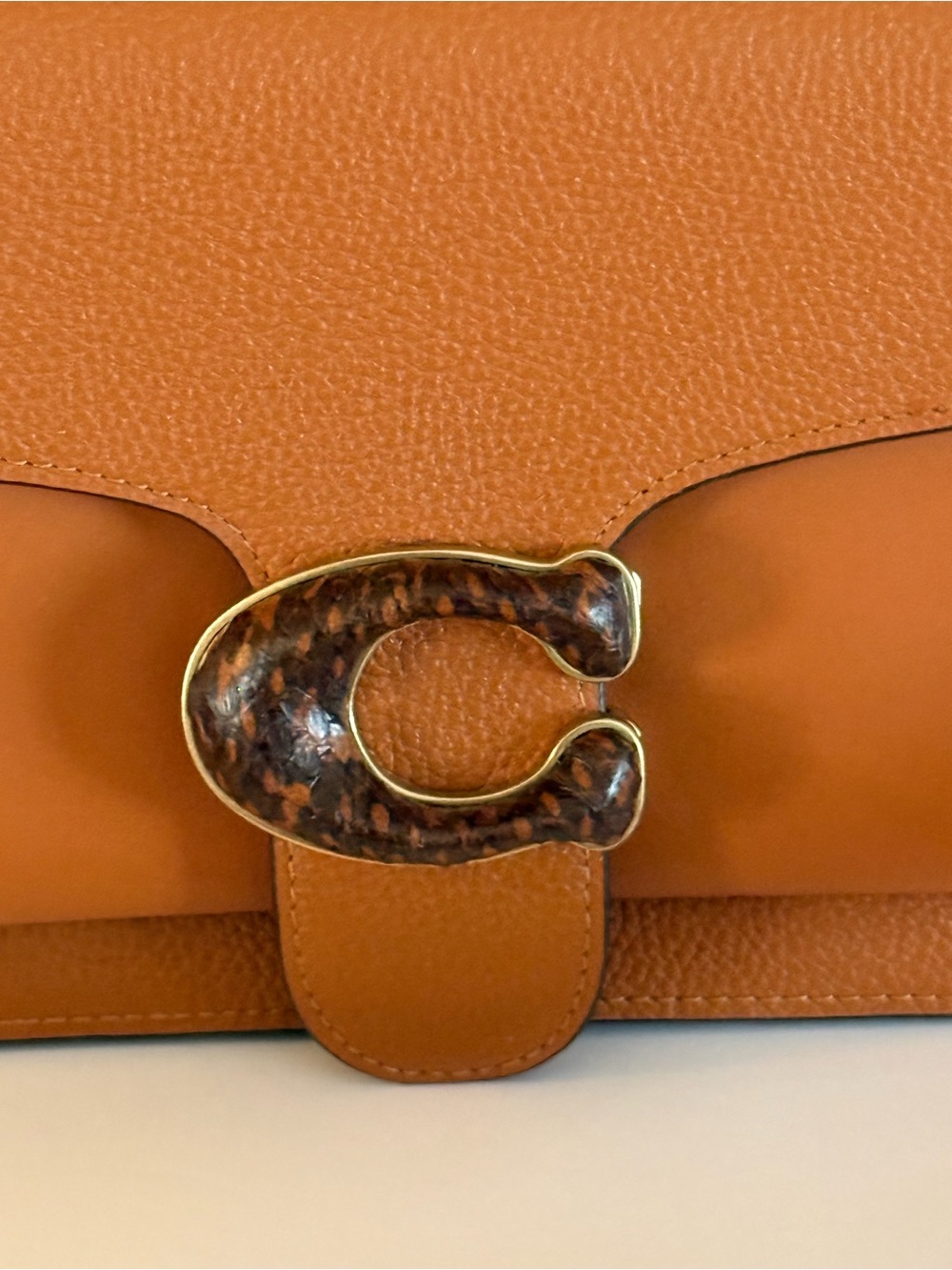 Coach Tabby 26 Hazelnut Leather Crossbody Bag C3888 Missing Shoulder Strap - Picture 2 of 16